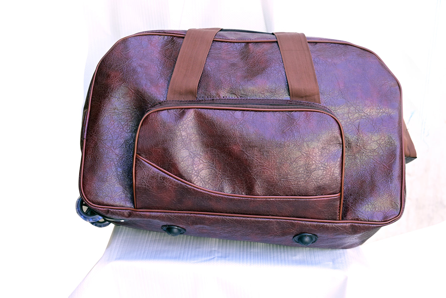 Elegance in Motion Leather Duffle Bag